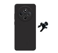 Kit Support Voiture Magnétique Renforcé + Coque Silicone Liquide Phonecare Pour Xiaomi Poco C75 - Noir