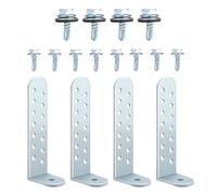 Kit Supportes pour Condenseur | 4 Pièces de Montage à Ancrage,Support Renforcé pour Condenseur Compresseur Garage Maison Entreprise Industrie Maçonnerie Béton,Usage Garage Maison Béton Maçonnerie Hôte