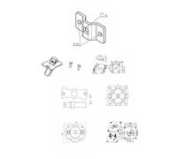 Kit supports universels Série 5 MONDRIAN (volets roulants) - CAME U-Y0041
