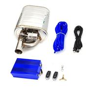 Kit Suppression Vanne Egr Système D'échappement Universel Pour Voiture, Valve À Vide, Kit Tuyau Silencieux Variable, En Acier Inoxydable, 51, 63, 76 Mm, Télécommande EGR-Module(60MM WithVacuum Pump)