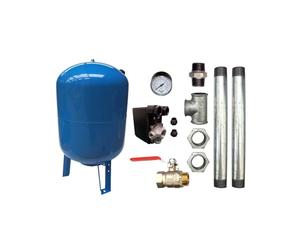 Kit Surpresseur Eau Vertical 500l - 1" Avec Pressostat Et Manomètre