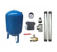 Kit Surpresseur Vertical 100L Pour Groupe Surpression Raccord 1"" Kit Réservoir Vessie Vertical avec Accessoires