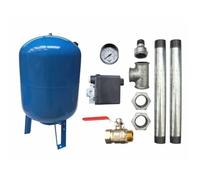 Kit Surpresseur Vertical 500L Pour Groupe Surpression Raccord 1"" Kit Réservoir Vessie Vertical avec Accessoires