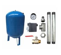 Kit Surpresseur Vertical 500L Pour Groupe Surpression Raccord 2"" Kit Réservoir Vessie Vertical avec Accessoires
