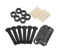Kit Suspendre pour Remorque à Double Œil, Essieu 3500-7200 Lb | Acier et Nylon, Boulons et Écrous Autobloquants Inclus, Bagues Nylon, pour Entretien et Mise à Niveau