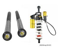 Kit suspension Touratech Amortisseur EXTREME 2 + cartouche EXTREME (+25 mm) - Noir - Jaune