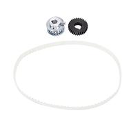 Kit synchrone de roue de poulie de courroie de distribution 3 pièces | Jeu d'engrenages 30T pour tour/machine de découpe de métal | Construction en fonte grise HT250, diamètre 30