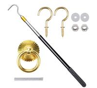 Kit Système d'Échelle Escamotable - Perche d'Échelle Télescopique 162 cm,Manivelle pour Trappe de - Utilisation Extérieure et Intérieure