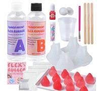 Kit Taba, Kit de fabrication de fraises DIY, Fabrication de bijoux DIY, Kit de fabrication d'artisanat en gel de silicone liquide AB 1:1, Créez vos propres artisanats en gel ultra doux, Cadeaux d'anni