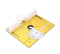 Kit Table Défonceuse de Fraisage, D'aluminium D'insertion Plaque de Fraisage pour des Applications de Ciselage de Meulage de Ponçage de Découpe (Or)