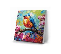 Kit tableau à diamanter 30x30cm - Rouge gorge