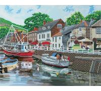 Kit Tableau Broderie Diamant 40x50cm Sur Le Port