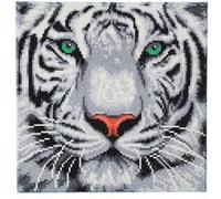 Kit tableau diamant 30x30cm- tigre des neiges Rose