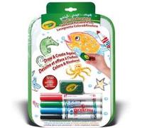 Kit tableau et feutres effaçables à sec lavables Crayola Multicolore G