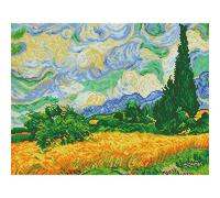 Kit Tableau Strass Diamond Dotz Les Champs De Blé De Van Gogh