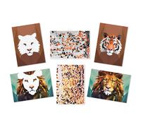 Kit Tableaux Stickers Au Numéro A4 Animaux Sauvages 2 Pièces