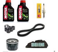 KIT TAGLIANDO HONDA SH 300 OLIO ,FILTRI,CINGHIA,CANDELA,RULLI