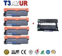 Kit Tambour+ 4 Toners compatibles avec Brother TN2320 DR2300 pour Brother DCP-L2500D, DCP-L2520DW, DCP-L2540DN, DCP-L2560DW