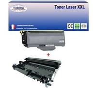 Kit Tambour+Toner compatibles avec Brother TN2120, DR2100 pour Brother MFC7840, MFC7840W - T3AZUR Tambour G