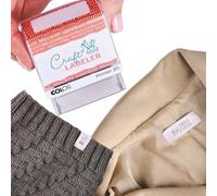 Colop Kit tampons textiles Craft Labeler – 20 étiquettes à coudre, 2 jeux de types, lavable 90 °C