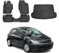 Kit tapis de sol & bac de coffre pour Peugeot 307 2001-2008 Station Wagon TPE