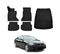 Kit Tapis de sol et coffre pour BMW Série 5 F10 F11 2010-2013 en Caoutchouc TPE