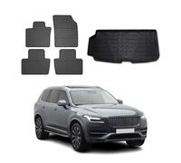 Kit Tapis de sol et coffre pour Volvo XC90 2016-2025 TPE Noir