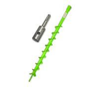 Kit tarière WERHE Ø60mm, longueur 80cm avec adaptateur SDS Plus - Utilisable avec une perceuse SDS Plus standard, idéal pour la pose de clôtures et le jardin