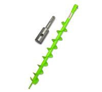 Kit tarière WERHE Ø80mm, longueur 80cm avec adaptateur SDS Plus - Utilisable avec une perceuse SDS Plus standard, idéal pour la pose de clôtures et le jardin