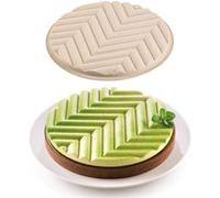 silikomart 23.202.13.0065 Kit Tarte Graphique moules, White