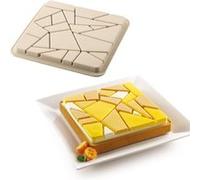 silikomart - Kit Tarte Liberty - Moule 200x200 mm 20.398.13.0065, Beige