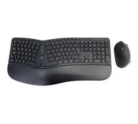 KIT TASTIERA + MOUSE ORAZIO02IT ERGONOMICA WIRELESS NERA