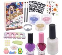 Kit Tatouage Paillettes Enfant, Maquillage Enfant Halloween, Tatouage Ephemere, Paillettes Visage Festival Tatouage Fille, Tatouage Paillette pour Halloween Carnaval Cadeau Fille