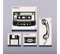 Kit Tatouage Vintage Media (4 Tattoos)-®Tatouage Ephemere Femme Et Homme-Cosmétique Certifié Ue,Encre Vegan & Waterproof-Dure 1 À 2 Semaines