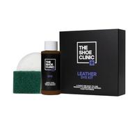 Kit Teinture Chaussure Shoe Clinic | Kit Complet pour Chaussures en Cuir, Toile, Tissu, Satin | Rénovation Cuir | Retouche ou Change La Couleur des Chaussures, Bottes, Baskets & Plus (Marron Foncé)