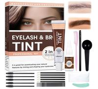 Kit Teinture Pour Sourcils,Coloration Sourcils Avec Accessoires De Application,Teinte Homogène Pour Maquillage Des sourcils