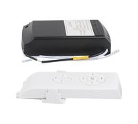 Kit télécommande sans fil pour ventilateurs de plafond et lumières avec récepteur interrupteur et fonction minuteur Blanc