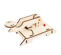 Kit télégraphe en bois à assembler avec LED et effets sonores pour apprendre le code morse en bois