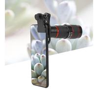 Kit Téléobjectif 20x pour Smartphone, Objectif pour Téléphone Portable avec Clip, Téléobjectif Zoom Longue Focale Portable pour iOS, Android, Tablette, PC