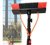 Kit télescopique de 10,8 m avec brosse de nettoyage pour fenêtres et panneaux solaires, système de nettoyage sans traces pour une portée sans effort et Cryl C Shine de 10,8 m