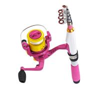 Kit télescopique - Ensemble mini canne et moulinet, équipement pliable pour pêcheur, accessoire de voyage à haute résistance, outil de fusion polyvalent | Flux de la jetée du bateau