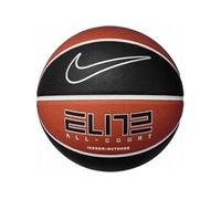 Nike Elite All Court 8P 2.0 N.100.4088.811.07 Ballon de Basket dégonflé en Caoutchouc et Cuir synthétique de Couleur Ambre/Blanc/Argent métallisé/Noir Taille 7