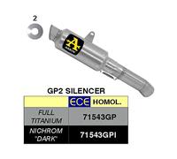 Kit Terminal ARROW GP2 Dark Pour Ducati 955 PANIGALE 959 2016-2019