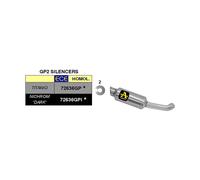 Kit Terminal ARROW GP2 Pour Husqvarna 125 SVARTPILEN 2021-2023