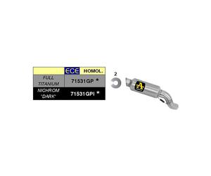 Kit Terminals ARROW GP2 Pour Kawasaki Z 900 A2 2019-2024