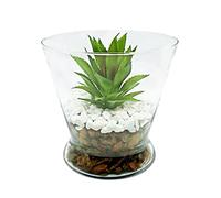 Kit Terrarium en Verre - Plante Artificielle Décoration - Bocal Terrarium - Mini Plantes Artificielles Intérieur