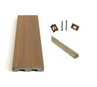 Kit terrasse composite complet avec lambourdes PIN et clips inox - lot : 20m² - Longueur de lame : 3660mm