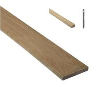 Kit terrasse en bois exotique itauba Longueur avec Lambourde et vis (Kit : 10m² - lames : 1850mm)