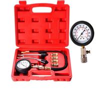 Kit testeur de compression compressiomètre pour moteur essence 0-20 bars ou 0-300 psi avec 4 adaptateurs + coffret
