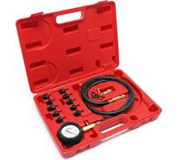 Kit Testeur de pression d’huile de Véhicules Set 12 pcs. Jauge pression d’huile 0-10bar 0-140psi